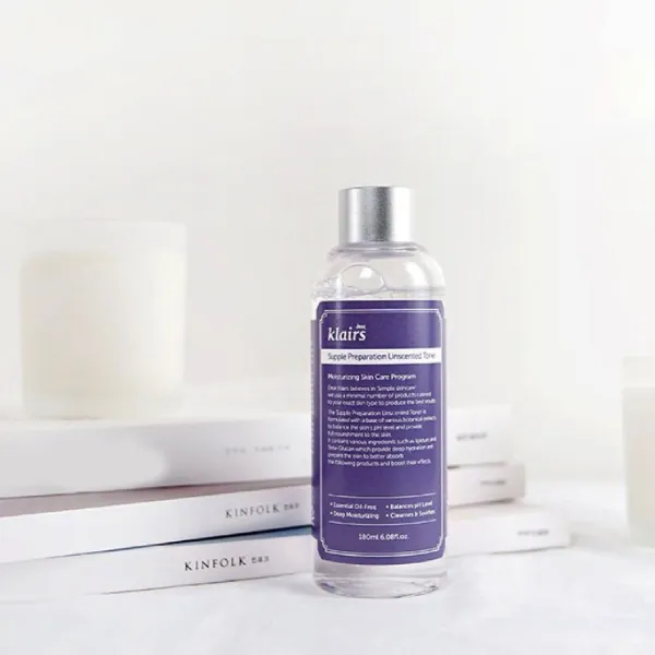 Nước Hoa Hồng Dưỡng Ẩm Mềm Da Dear Klairs Supple Preparation Unscented Toner 180ml