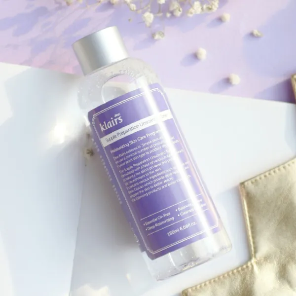 Nước Hoa Hồng Dưỡng Ẩm Mềm Da Dear Klairs Supple Preparation Unscented Toner 180ml
