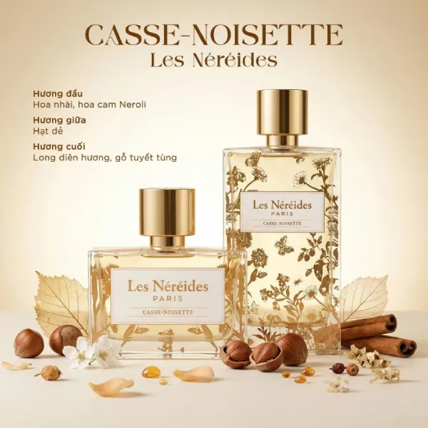 Nước Hoa Unisex Les Néréides Casse Noisette EDP 100ml