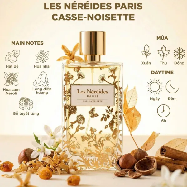 Nước Hoa Unisex Les Néréides Casse Noisette EDP 100ml