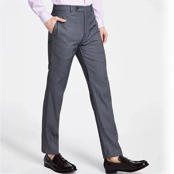 Quần Âu Nam Calvin Klein CK Men's Slim Fit Dress Pants JSY0445 Grey Màu Xám Medium Size 29
