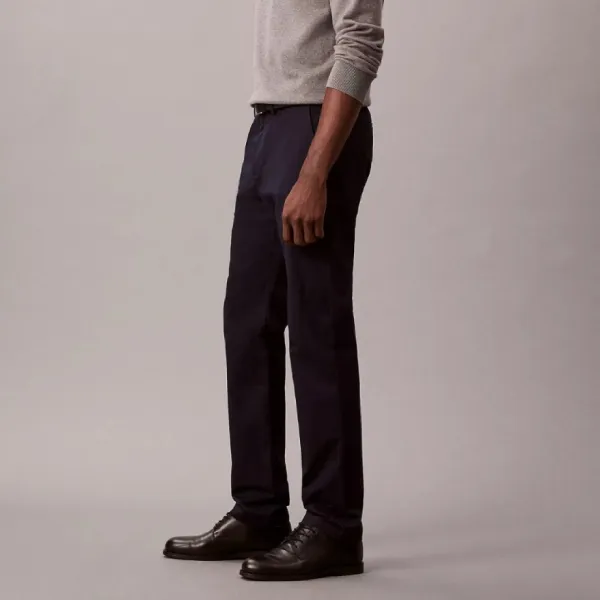 Quần Dài Nam Calvin Klein CK Men's Straight 4RD699 - 410 Màu Xanh Navy Đậm Size 30