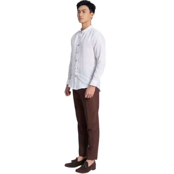 Quần Dài Nam F2 Fashion & Freedom Linen The New Cool DN37-HQ-29-0323 Màu Nâu Size 29