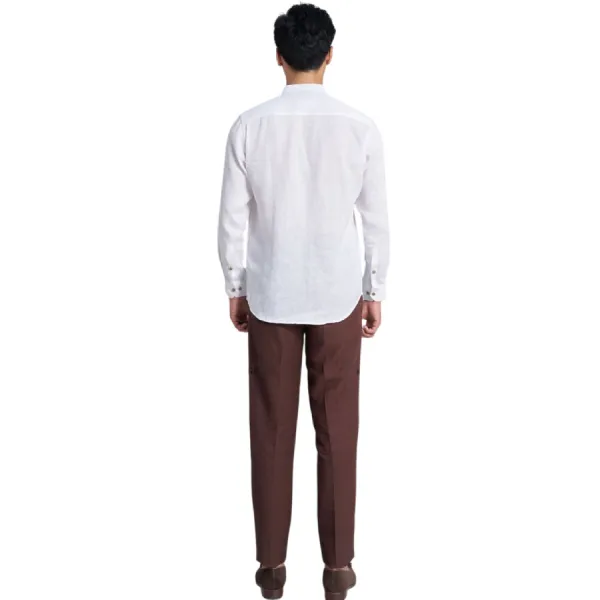 Quần Dài Nam F2 Fashion & Freedom Linen The New Cool DN37-HQ-29-0323 Màu Nâu Size 29