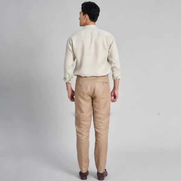 Quần Dài Nam F2 Fashion & Freedom Linen The New Cool DN38-VK-30-0323 Màu Vàng Kem Size 30