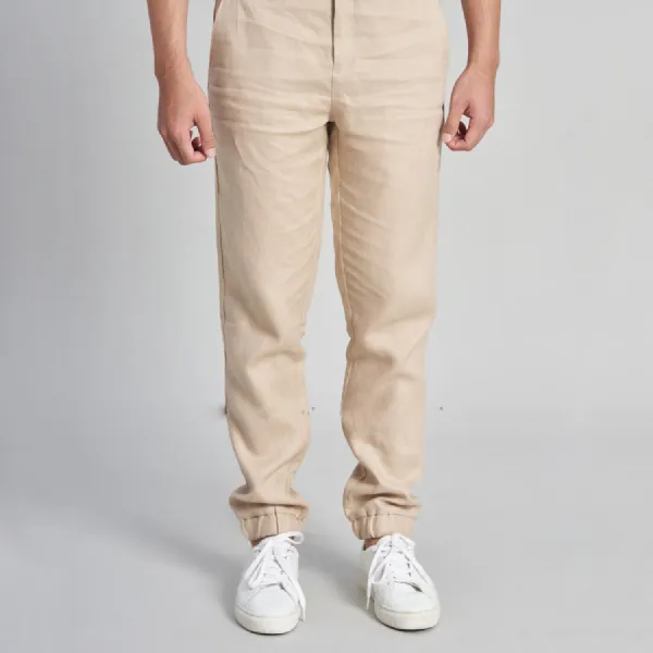 Quần Dài Nam F2 Fashion & Freedom Linen The New Cool DN40-VK-31-0323 Màu Vàng Kem Size 31