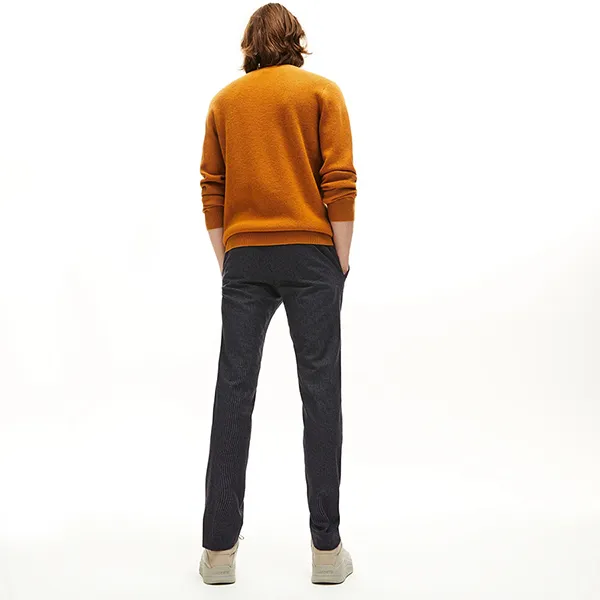 Quần Dài Nam Lacoste Slim Fit Wool Trousers HH8819 - KBR Màu Xám Đậm Size 33