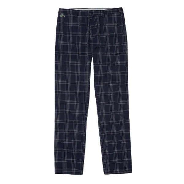 Quần Dài Nam Lacoste Sport Light Stretch Plaid Golf Pants HH3529 - 525 Màu Xanh Navy Size 30