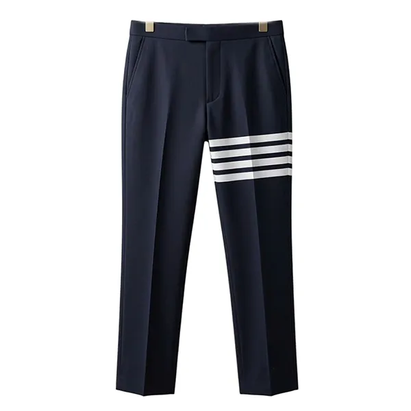Quần Dài Nam Thom Browne Navy White Striped Trousers MTC001A-06146 415 Màu Xanh Navy Size 3