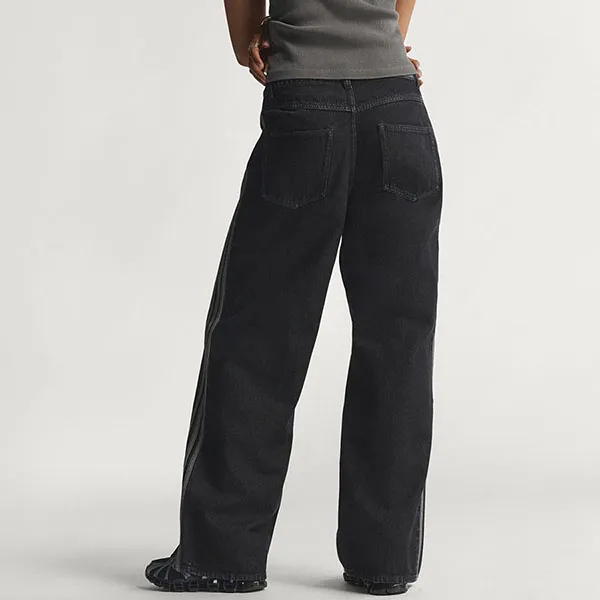 Quần Dài Nữ Adidas Track Pant Denim Firebird KD2909 Màu Đen Size 2532