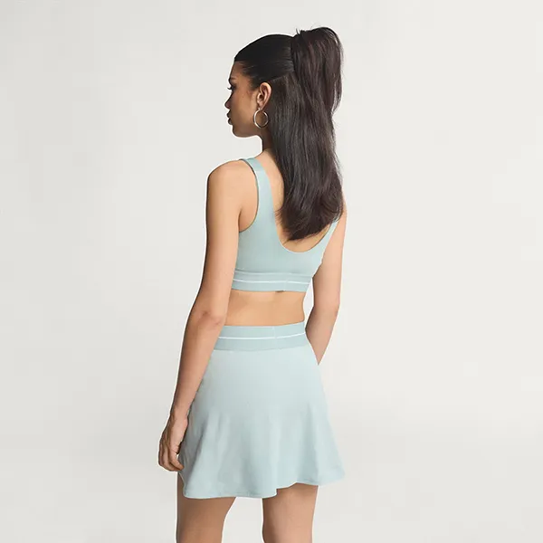 Quần Giả Váy Nữ Adidas Hyperglam Skirt Style Pants KC7680 Màu Xanh Pastel Size M