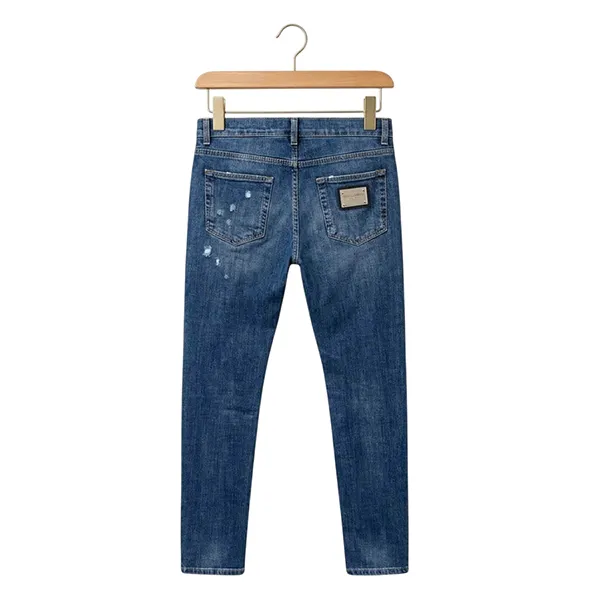 Quần Jean Nam Dolce & Gabbana D&G Slim Fit GY07CD G8KO3 S9001 Màu Xanh Đậm Size 46