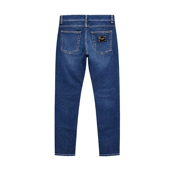 Quần Jean Nam Dolce & Gabbana D&G Tag Sport Regular GYJCCD G8PO9 Màu Xanh Đậm Size 46