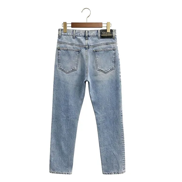 Quần Jean Nam Gucci Wash 623953 XDBFM 4009 Màu Xanh Nhạt Size 31