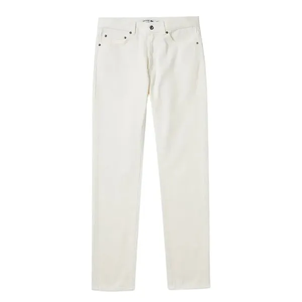 Quần Jean Nam Lacoste Slim Fit HH8856 - 70V Màu Trắng Size 32