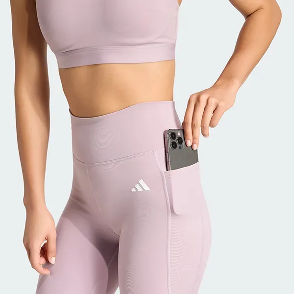 Quần Legging Nữ Adidas Optimé Essentials Stash Pocket Full-Length JZ4946 Màu Hồng Size L