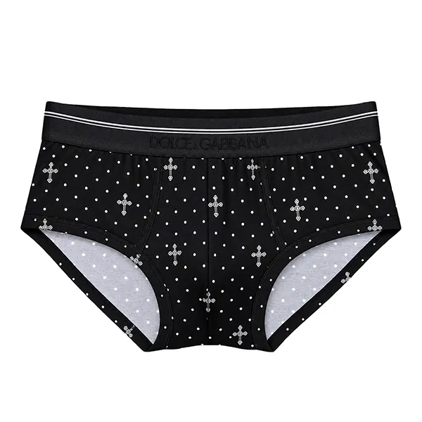 Quần Lót Nam Dolce & Gabbana D&G Họa Tiết M15790 ONE36 Màu Đen Size 4