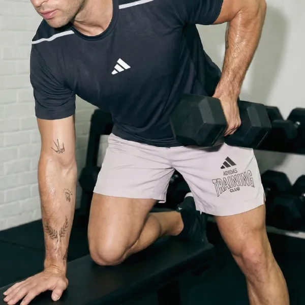 Quần Short Nam Adidas D4T PrimeLift Essentials In Graphic KF8263 Màu Tím Nhạt Size XS 7in