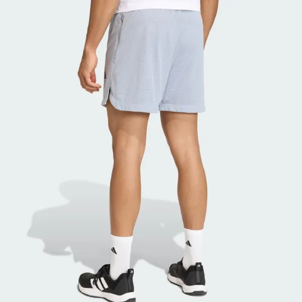 Quần Short Nam Adidas D4T PrimeLift Essentials KE4850 Màu Xám Bạc Size S 5in