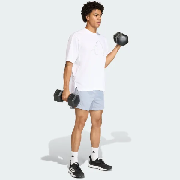 Quần Short Nam Adidas D4T PrimeLift Essentials KE4850 Màu Xám Bạc Size S 5in