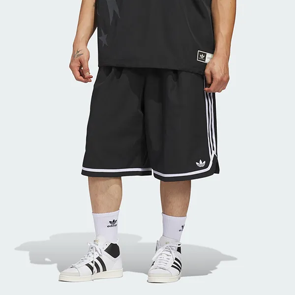 Quần Short Adidas Originals Basketball Long Shorts JZ6968 Màu Đen Size XL