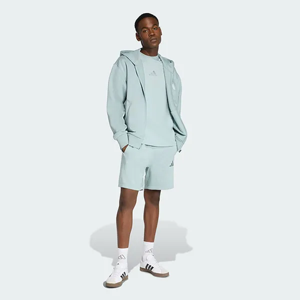 Quần Short Nam Adidas ALL SZN French Terry KC3157 Wonder Sage Màu Xanh Nhạt Size S