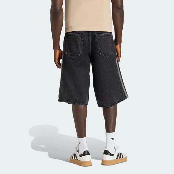 Quần Short Nam Adidas Denim Firebird Adicolor Shorts KD1498 Màu Đen Size 34 inch