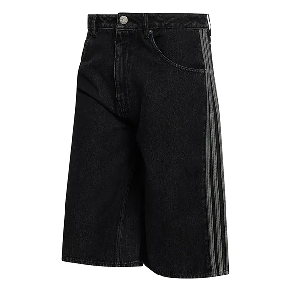Quần Short Nam Adidas Denim Firebird Adicolor Shorts KD1498 Màu Đen Size 34 inch