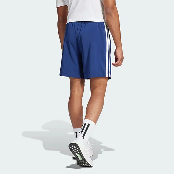 Quần Short Nam Adidas Essential 3-Stripes Chelsea JE6439 Dark Blue / White Màu Xanh Đậm Size L