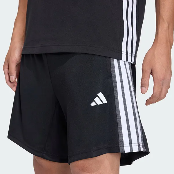 Quần Short Nam Adidas Essentials All-Set 3-Stripe Knit Training KA2571 Màu Đen Size L 7in