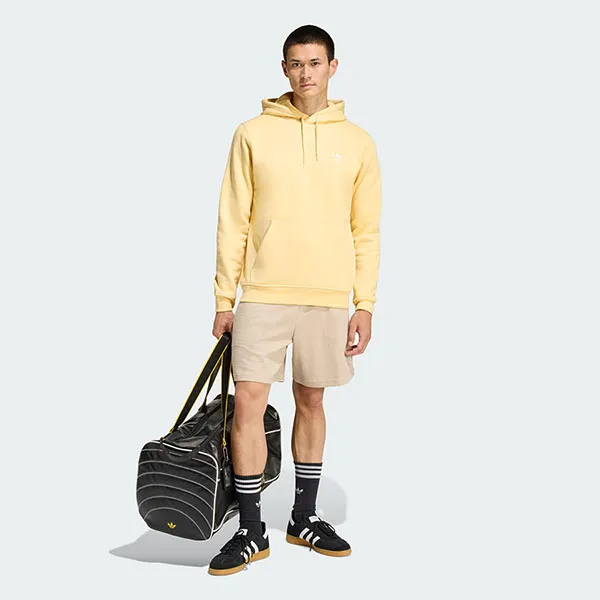 Quần Short Nam Adidas Essentials Three-Leaf Clover Waffle KE1176 Màu Be Size S
