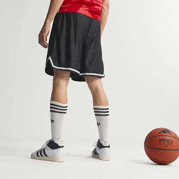 Quần Short Unisex Adidas Originals Basketball Flame KA9361 Màu Đen Size L