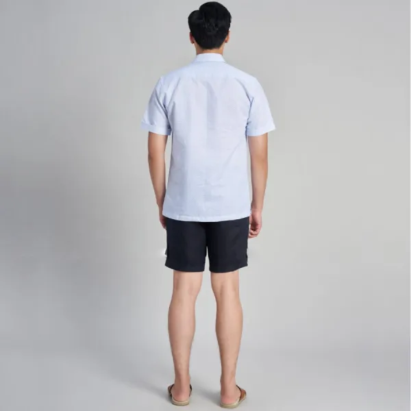 Quần Short Nam F2 Fashion & Freedom Linen Holidays Vibes SN38-D-29-0323 Màu Đen Size 29