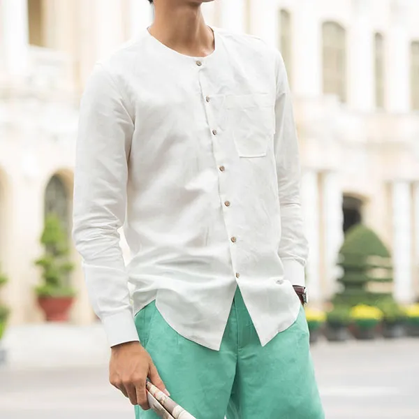 Quần Short Nam F2 Fashion & Freedom Linen SN32-XANH LÁ-29-0322 Xanh Bạc Hà Size 29