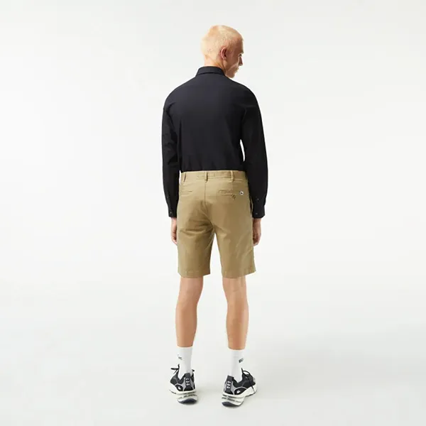 Quần Short Nam Lacoste Custom Slim Fit FH0145 - CB8 Màu Be Size 34