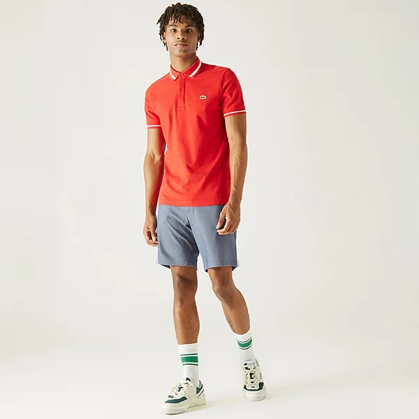 Quần Short Nam Lacoste Men's Regular Fit FH0119 - 19L Màu Xám Size 34