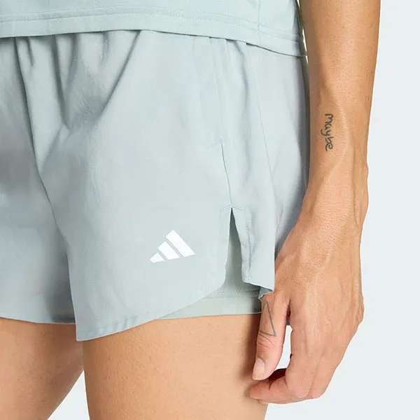 Quần Short Nữ Adidas Essentials 2in1 Workout KC0440 Màu Xanh Nhạt Size XS
