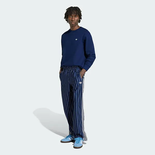 Quần Thể Thao Nam Adidas Firebird Striped Track Pants Night Indigo KR7231 Màu Xanh Kẻ Size L
