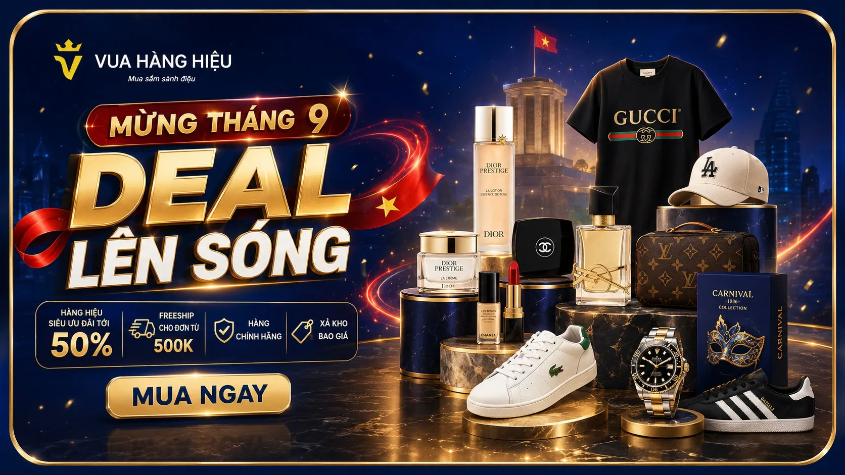 Sale Tháng 9 Vua Hàng Hiệu Việt Nam