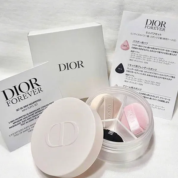 Set 3 Mút Trang Điểm Dior Mini Puff