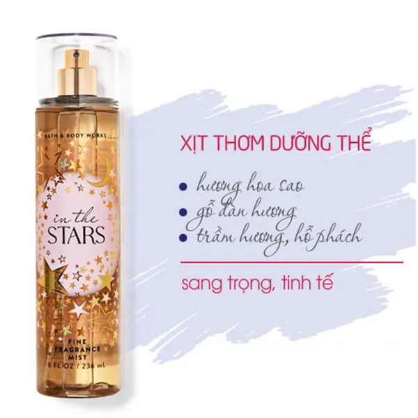 Set Chăm Sóc Da Bath & Body Works In The Stars Gift 4 Món