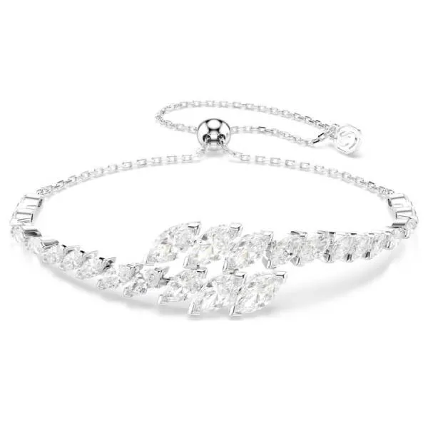 Set Dây Chuyền + Vòng Đeo Tay + Khuyên Tai Swarovski Mesmera Set Marquise Cut, White, Rhodium Plated 5762135 Màu Trắng