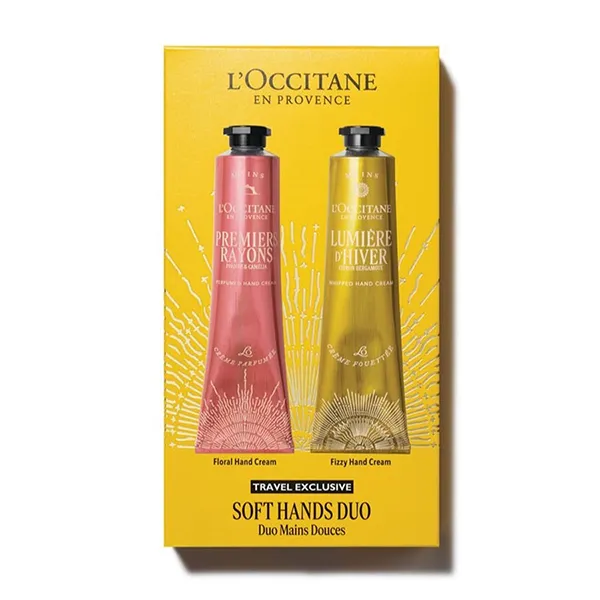 Set Kem Dưỡng Da Tay L'Occitane Soft Hand Duo 2 Món (Premiers Rayons 75ml + Lumiere DHiver 70ml)