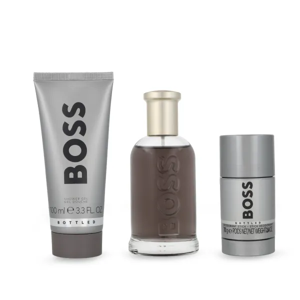 Set Nước Hoa Nam Hugo Boss Bottled 3 Món (EDP 100ml + Gel Tắm 100ml + Lăn khử mùi 70g)