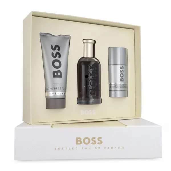 Set Nước Hoa Nam Hugo Boss Bottled 3 Món (EDP 100ml + Gel Tắm 100ml + Lăn khử mùi 70g)