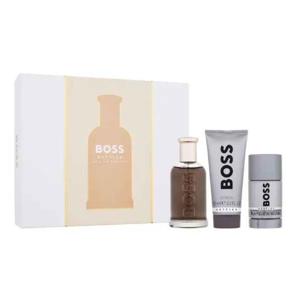 Set Nước Hoa Nam Hugo Boss Bottled 3 Món (EDP 100ml + Gel Tắm 100ml + Lăn khử mùi 70g)