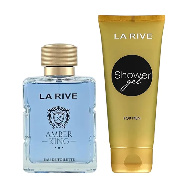 Set Nước Hoa Nam La Rive Men's Amber King EDT 2 Món