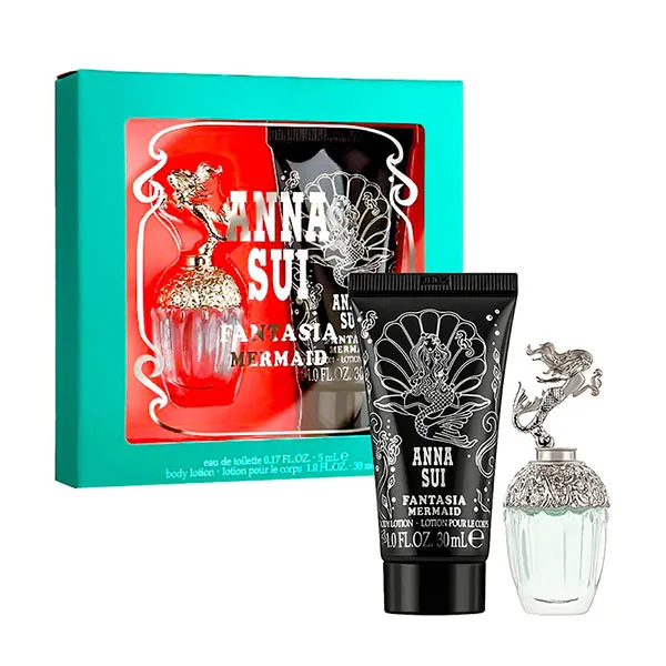 Set Nước Hoa Nữ Anna Sui Fantasia Mermaid 5ml + Dưỡng Thể Body Lotion 30ml