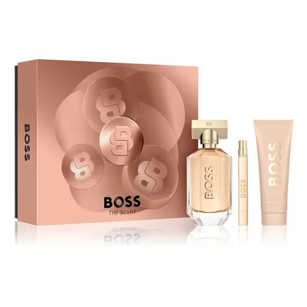 Set Nước Hoa Nữ Hugo Boss The Scent For Her EDP Set 3 Món (Full 100ml + Mini 10ml + Dưỡng thể 75ml)