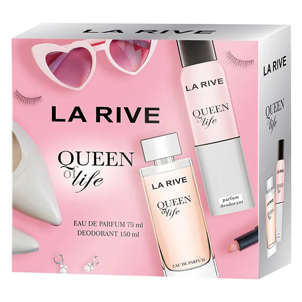 Set Nước Hoa Nữ La Rive Queen Of Life Eau De Parfum 2 Món